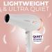 Lily England Lightweight Hair Dryer - Quiet & Powerful with Cold Setting, White & Rose Gold - Buy Online on SooperMarket.com