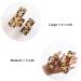 3 French Design Tortoise Shell Hair Claw Clips (2 Pack) - Stylish Rectangle Hair Clamp for Women & Girls - Buy Online on SooperMarket.com