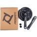 Bibike 6/7/8 Speed Mountain Bike Crankset 170mm Square Diamond Hole - 24/34/42T Chainrings - Buy Online on SooperMarket.com