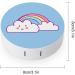 Rainbow Cloud Contact Lens Travel Kit Portable Cute Contact Box with Mirror for Daily Outdoor - Buy Online on SooperMarket.com