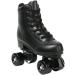 XUDREZ Double-Row PU Leather High-top Roller Skates | Unisex 4-Wheel Shiny Black Roller Skates | Women's 11 / Men's 9.5 - Buy Online on SooperMarket.com