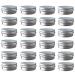 JOYWEE Aluminum Tin Jars 24 Pack.5 Oz/15ml - Empty Cosmetic Metal Tins for Candle, Lip Balm, Salve, Makeup - Screw Cap Lid, Round Pot Container - Buy Online on SooperMarket.com