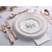 125 Disposable Heavy Duty Rose Gold Plastic Forks - Elegant Silverware for Catering, Events, Parties, Weddings - Stock Your Home - Buy Online on SooperMarket.com