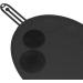 Brush Cleaning Mat Scrubber Mat Multipurpose Portable Washing Tool Silicone Brush Cleaning Mat for Daily Use Eye Brush black - Buy Online on SooperMarket.com
