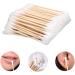 Toruiwa Double-Ended Cotton Swabs - Wooden Sticks for Makeup Removal Ear Cleaning & Wound Care - 100 Pieces - 8.5 x 2 x 7 cm - International Shipping Available - Buy Online on SooperMarket.com