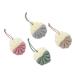 NOLITOY 4 Pcs Bath Bouquet Body Scrubber Spa Tub Elastic Exfoliating Balls Cleaning Sponge Bath Mesh Pouf Shower Scrubber Scrub Shower Loofah or Delicate Friction Ball
