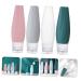 1 Set Silicone Travel Bottles - Reusable Squeeze Bottles for Cosmetics - Perfect Travel Supplies for Women - Buy Online on SooperMarket.com