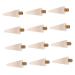 DOITOOL 12pcs Point Drilling Pen Wax Head Wax Replacement Tips Rhinestone Kit for Teeth Jewlery Wax Picker Small Mirrors for Crafts Transparent Glasses Case Jewelry White Nail Dot Pen
