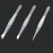 Luxxii Stainless Steel Tweezers Set - Slant Tip & Flat Point (3 Pack) for Hair Plucking and Eyebrow Grooming - Buy Online on SooperMarket.com