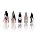 Shop Long Stiletto Press on Nails - Gold Glitter French Tip with Rhinestones | Luxury Artificial Acrylic Fake Nails for Women & Girls | Full Cover Stick-On Manicure Decorations - Buy Online on SooperMarket.com