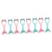 MAGICLULU 8 Pcs Mascara Brush Eyeshadow Silicone Eyeliner Mascara Tool Bridegroom