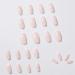 French White Almond Press-On Nails - 24PCS Short False Acrylic Nails for Women and Girls - Buy Online on SooperMarket.com