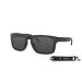 Oakley Holbrook OO9102 Sunglasses For Men Bundle Leash + VISIOVA Accessories Matte Black / Grey (9102e5)