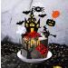 Set of 11 Halloween Cake Topper Haunted House Cake Topper Halloween Cake Decoration Ghost Cake Decoration Pumpkin Cupcake Decoration for Wizard Party Ghost Party Spider Party