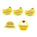 Amosfun 5pcs Tobots Toys Infant Toys Squiz Toys Easter Party Supplies Easter Party Favors Easter DIY Basket Education Toy Baby Toys Chicken Shaped Toy Manual Yellow Gift Chicken Toy