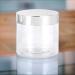6 Pack Clear PET Plastic Low Profile Jar 6 oz with Silver Metal Lid - Ideal for Cosmetics Crafts & Storage - Buy Online on SooperMarket.com