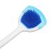 Silicone Tongue Brush Long Handle 10 Pcs for Adults - Blue | Effective Tongue Cleaner - Buy Online on SooperMarket.com