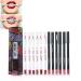 Lipliner Set Waterproof Lip Liner Long 12 Colors/Set Lipstick Cosmetic Lip Liners for Make-Up Sexy Lip Liner Pen