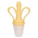 Soft Baby Fruit Feed Pacifier - Yellow Massage Rubber for Newborns | Improves Hand-Eye Coordination | International Shipping - Buy Online on SooperMarket.com