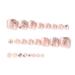 Silver Glitter Butterfly Sequins Toe Nail Press Ons - 24PCS Short Square Fake Toenails for Women | Summer Manicure Glossy Design - Style 13 - Buy Online on SooperMarket.com