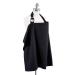 Bebe au Lait Premium Cotton Nursing Cover with Adjustable Strap Boned Nursing Apron Cover Up Breathable & Lightweight Stylish & Discreet for Breastfeeding - Eyelet Black Original Eyelet Black