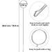 Arcemain Stainless Steel Sewing Loop Turner Set - 10 Pcs Long Loop Turner Tool for Fabric Tube Straps, Belts, DIY Accessories - Silver - Buy Online on SooperMarket.com