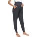 Love2Mi Maternity Women's Casual Pants | Stretchy Lounge Jogging Trousers | Dark Gray | Size Large - Buy Online on SooperMarket.com