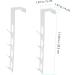 Baluue Towel Holder 2pcs Door Hook Wall Coat Hanger Christmas Wreath Metal Clothes Rack Hooks for Hats Door Hangers for Clothes Hanger 29.5X5CM White - Buy Online on SooperMarket.com