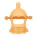 Wrist Hand Teether with 3 Realistic Pacifiers - Silicone Baby Teether for Safe Gum Relief (Brown) - Buy Online on SooperMarket.com