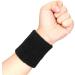 H&S Absorbent Wrist Sweatbands for Athletic Men and Women - 6 Pcs Tennis Wrist Sweat Bands for Gym & Running - Black Moisture-Wicking Wristbands for Exercise - Buy Online on SooperMarket.com
