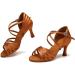Buy Aoqunfs Women's Latin Dance Shoes - Salsa Tango Bachata Samba | Professional Ballroom & Party Performance - Brown Size 42 EU - Buy Online on SooperMarket.com