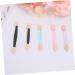 FOYTOKI 100 Pcs Cosmetic Eyeshadow Eyeshadow Brush Eyeshadow Makeup Double Head Eyeshadow Black Size 2 Black - Buy Online on SooperMarket.com