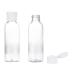 24-Pack Clear 2 oz Travel Bottles with Flip Cap - Refillable Toiletry and Cosmetic Containers for Shampoo, Lotion, Body Soap, Cream, Toner - Plastic Empty Bottles - Buy Online on SooperMarket.com