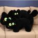 OUKEYI Cat Pillow Plush Black Cat Plush Toy Soft Plush Doll Kawaii Black Cat Stuffed Animals for Kids Birthday Girlfriend Valentines (15.7"/40cm) - Buy Online on SooperMarket.com
