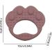 VESONE Dunkelpink Silicone Bite Rings for Babies & Toddlers - Food-Safe Sensory Toys Paw-Shaped Teething Tools - Buy Online on SooperMarket.com