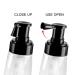 Barber Powder Spray Bottle Set - Refillable Hair Fiber Applicator for Hair Salon & Home Beauty - 2 Pack (140ml+140ml) - Buy Online on SooperMarket.com