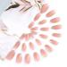 Brishow Dark Pink Artificial Nails - 24 Pcs Long Acrylic False Nail Tips for Women & Girls | International Shipping - Buy Online on SooperMarket.com