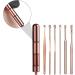 6pcs Stainless Steel Ear Cleaning Swab Kit | Rose Gold Ear Pick Set for Ear Wax Removal | Healeved Headphones Earbuds Cleaner - Buy Online on SooperMarket.com