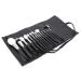 15 Strands of White Wool Light Peak Wool Animal Hair Makeup Brush Copper Tube Makeup Artist Set As shown D