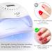 168W Led UV Nail Lamp for Quick-Drying Gel Nails | 10s 30s 60s 99s Timer | Home & Salon Use - White - Buy Online on SooperMarket.com