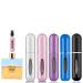 Rosiya Perfume Atomiser pack of 5pcs Perfume Travel Bottle 5ML Refillable Perfume Spray Bottle Easy to Refill Empty Atomiser Bottle for Purse Handbag Pocket and Luggage (Matte) Matte Pack of 5