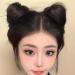 BEALIFE Exquisite Workmanship Cat Ear Claw Clip Hair Extension Increase Hair Volume Fluffy Cow Horn High Temperature Fiber Dark Brown - Buy Online on SooperMarket.com