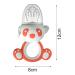 Baby Fruit Feeder - Silicone Portable Pacifier for Babies 6-12 Months with Handle & Cover - Blue Fruit Snuller - Buy Online on SooperMarket.com