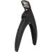 Nail Tip Cutter Stainless Steel DIY Portable False Nail Tip Clipper Adjustable for Round Nail(Black) - Buy Online on SooperMarket.com