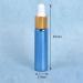 Tianzd 12 Pack 10 ml Chrome Blue Drip Bottles with Glass Pipettes - Essential Oil & Perfume Storage - Gold Screw Cap - Buy Online on SooperMarket.com