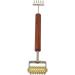 Double Head Face Massage Roller with Copper Wooden Handle | Promote Circulation & Skin Health | Acupoint Pressing Tool for Spa-Like Relaxation - Buy Online on SooperMarket.com