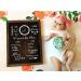 Wood Framed Baby Monthly Milestone Chalkboard | Reusable 12x16 Baby Calendar Board - Buy Online on SooperMarket.com
