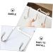 Hemoton 3pcs Wall Hangers for Clothes Cabinet Hook Over The Door Hanging Hooks Perforated Door Hat 7.5X6.5CM Silver - Buy Online on SooperMarket.com