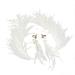 JSGHGDF Artificial Hair lip s rystal Hairband Wedding Party Ancient Women omic-Show Headwear Hairpin earring set