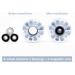 Nezylaf 4 Pack Light up Roller Skate Wheels 32x58mm 78A with Bearings - Indoor/Outdoor Skating & Skateboard Accessories - Buy Online on SooperMarket.com